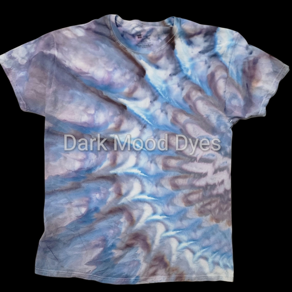 Blue and Purple Tie-Dye T-Shirt